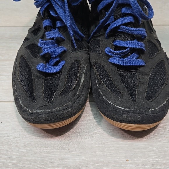 Asics Mens Matflex J306N Black& Blue High-Top Athletic Sneakers Shoes Sz 12 main image 9